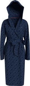 tommy-hilfiger-naisten-kylpytakki-bathrobe-with-jacquard-tummansininen-1