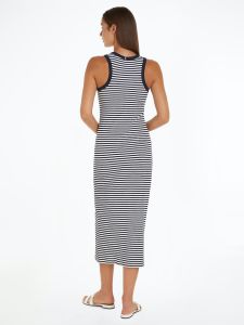 tommy-hilfiger-naisten-maksimekko-slim-5x2-str-rib-midi-dress-raidallinen-sininen-2