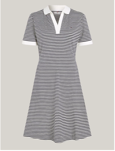 tommy-hilfiger-naisten-mekko-f-f-open-plckt-lycll-polo-dress-raidallinen-valkoinen-2