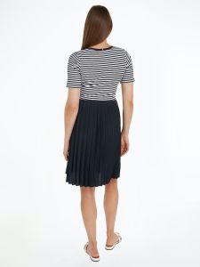 tommy-hilfiger-naisten-mekko-rib-cnk-pleated-knee-dress-raidallinen-sininen-2