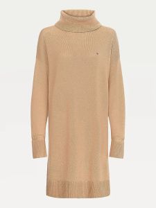 tommy-hilfiger-naisten-neulemekko-softwool-roll-nk-knee-dress-kameli-1