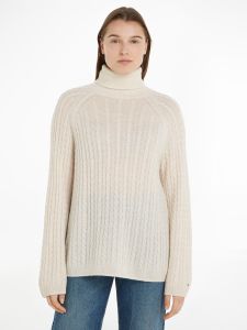 tommy-hilfiger-naisten-neulepusero-soft-wool-ao-cable-roll-nk-swt-luonnonvalkoinen-1