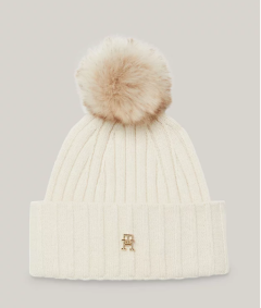 tommy-hilfiger-naisten-pipo-essential-chic-pompom-beanie-vaalea-beige-1