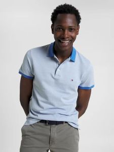 tommy-hilfiger-pikeepaita-mouline-tipped-polo-vaaleansininen-1