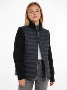 tommy-hilfiger-untuvatakki-knit-mix-down-jacket-musta-1