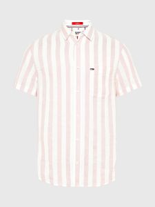 tommy-jeans-miesten-kauluspaita-tjm-linen-blend-stripe-shirt-raidallinen-pinkki-2