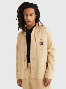 tommy-jeans-miesten-paita-classic-solid-overshirt-beige-1