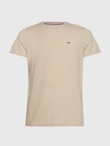 tommy-jeans-miesten-t-paita-k-tjm-slim-jersey-tee-beige-1