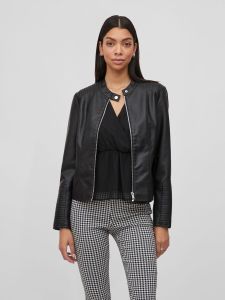 vila-keinonahkatakki-viblue-coatedjacket-musta-1