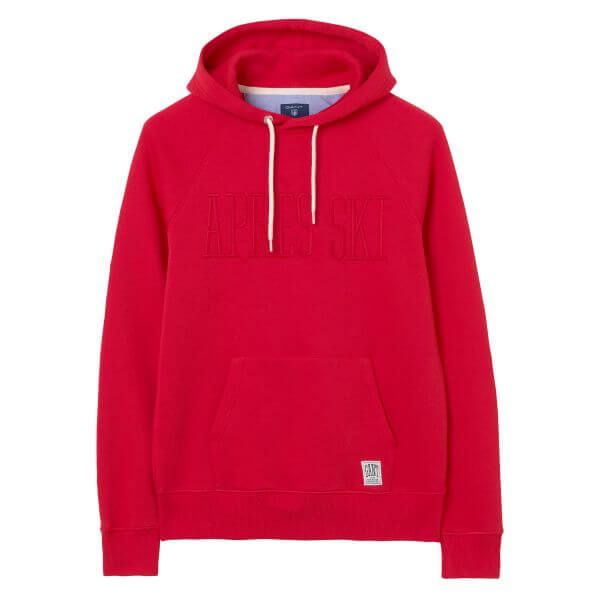 Gant Huppari APRES SKI HOODIE Kirkkaanpunainen Kekale