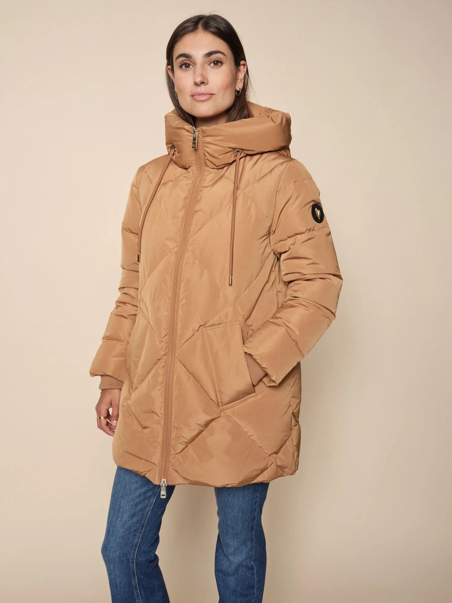 Mos Mosh Naisten Untuvatakki AIMEE DOWN JACKET Kameli Kek le