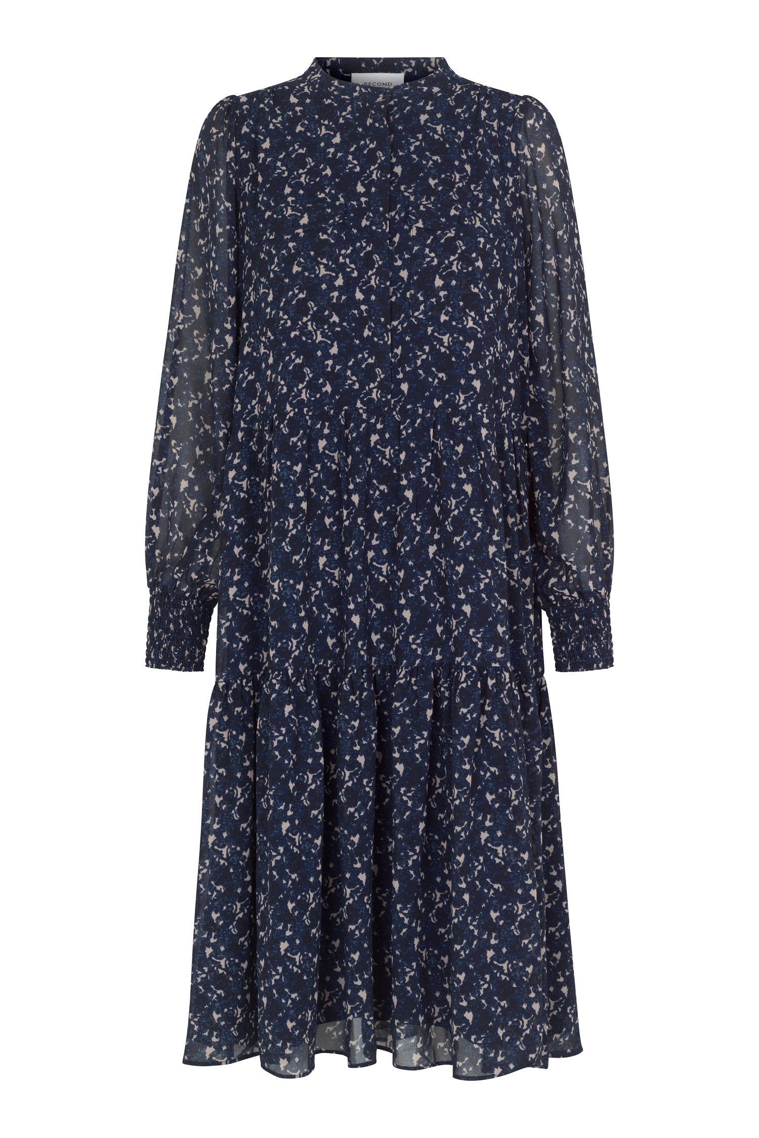 Second Female Naisten Mekko NORRIE DRESS Sininen Kuosi Kek le