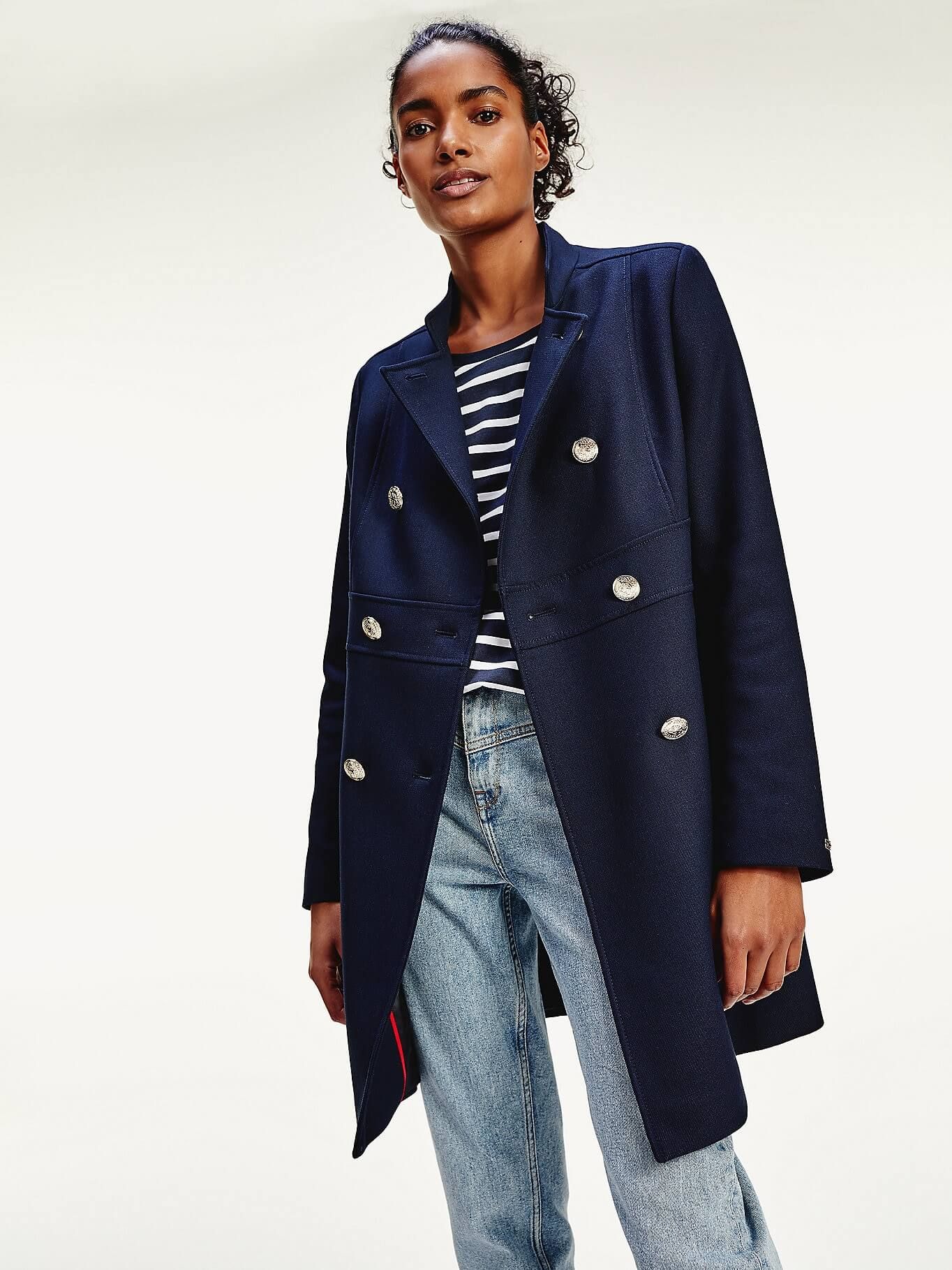Tommy Hilfiger Naisten Takki NICHELLE COAT Tummansininen Kek le